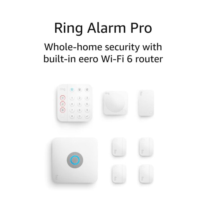 Ring Alarm Pro 8-Piece Kit - built-in eero Wi-Fi 6 router and 30-day free Ring Protect Pro subscription