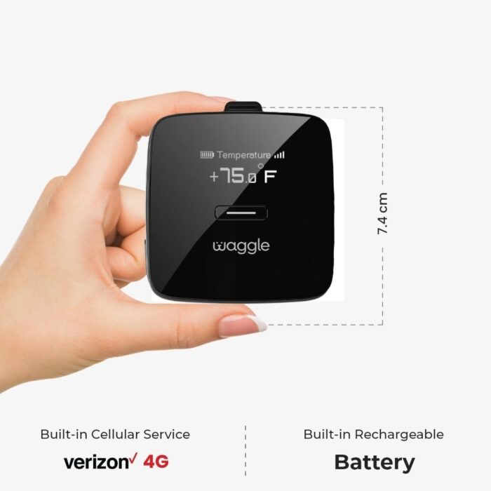 Waggle RV/Dog Safety Temperature & Humidity Sensor | Wireless Pet monitoring system | Verizon Cellular | Instant Alerts on Temp/Humidity/Power loss via SMS/Email 24/7 | No WiFi | Subscription Required - Image 3