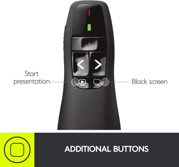 Logitech Wireless Presenter R400, Wireless Presentation Remote Clicker with Laser Pointer - Image 6