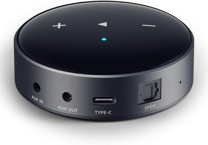 WiiM Mini AirPlay2 Wireless Audio Streamer, Multiroom Stereo, Preamplifier, Works with Alexa and Siri Voice Assistants, Stream Hi-Res Audio from Spotify, Amazon Music and More