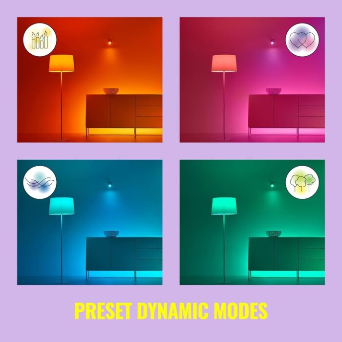 WiZ Connected 60W A19 LED Smart Light Bulbs - Connects to Your Wi-Fi - E26 Smart Bulb - Control with Voice or App + Activate with Motion - Matter Compatible - 1 Pack - Image 9
