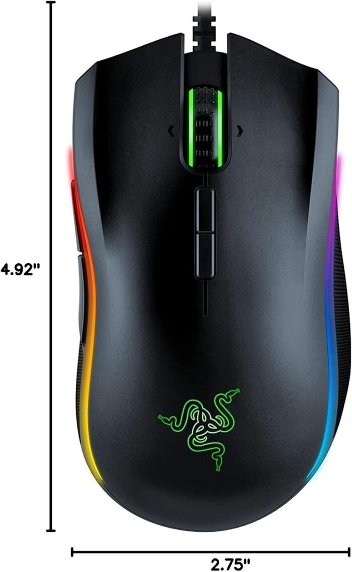 Razer Mamba Elite Wired Gaming Mouse: 16,000 DPI Optical Sensor - Chroma RGB Lighting - 9 Programmable Buttons - Mechanical Switches - Image 9