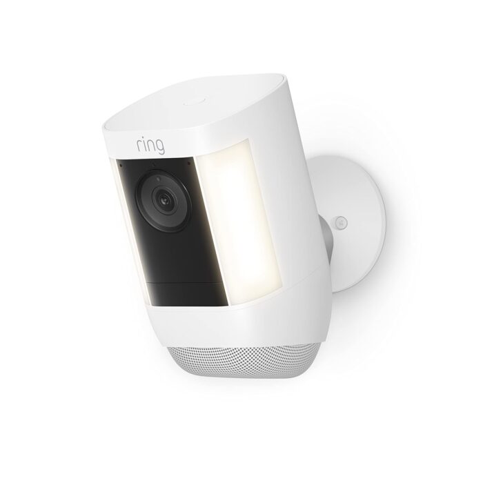 Ring Spotlight Cam Pro, Battery | 3D Motion Detection, Two-Way Talk with Audio+, and Dual-Band Wifi (2022 release) - White - Image 2