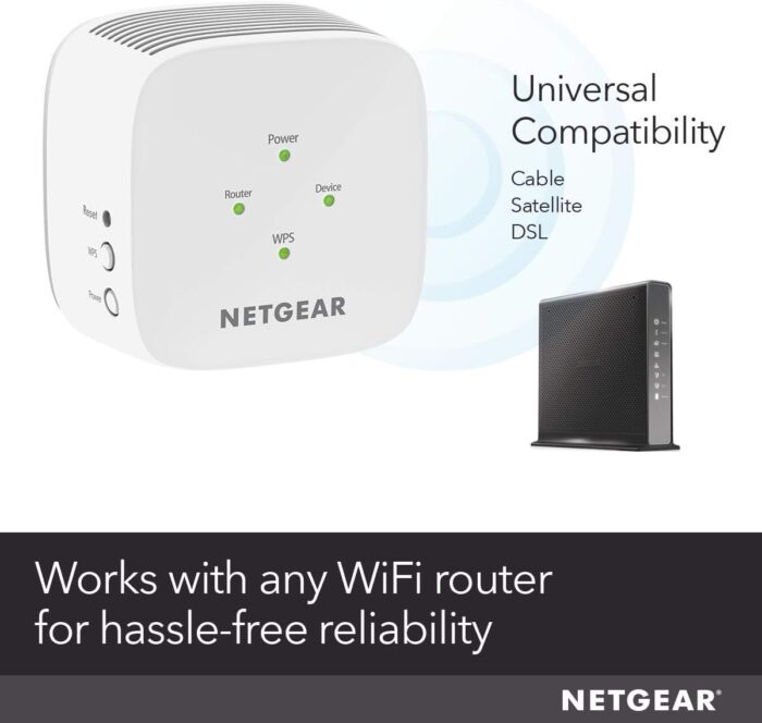 NETGEAR WiFi Range Extender EX2800 - Coverage up to 600 sq.ft. and 15 devices with AC750 Dual Band Wireless Signal Booster & Repeater (up to 750Mbps speed), and Compact Wall Plug Design - Image 4