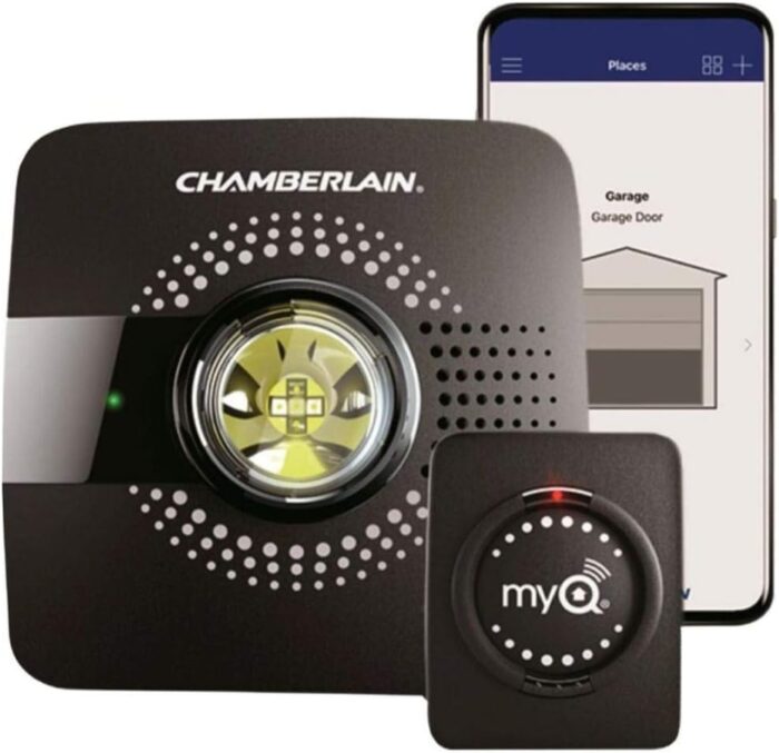 Chamberlain MyQ Smart Garage Hub - Wi-Fi enabled Garage Hub with Smartphone Control, Model MYQ-G0301, Old Version, Black