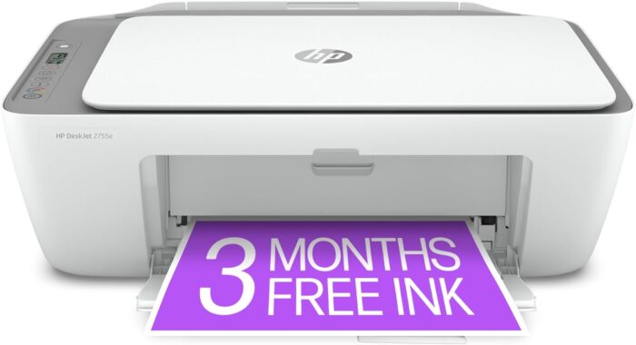 HP DeskJet 2755e Wireless Color inkjet-printer, Print, scan, copy, Easy setup, Mobile printing, Best-for home, 3 months of Instant Ink included,white - Image 4