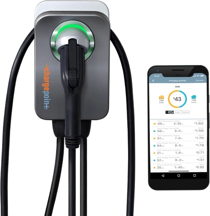 ChargePoint Level 2 EV Charger J1772, Home Flex Nema 14-50 Electric Car Charger