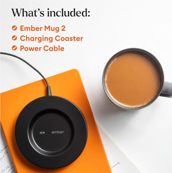 Ember Temperature Control Smart Mug 2, 14 Oz, App-Controlled Heated Coffee Mug with 80 Min Battery Life and Improved Design, Black - Image 7