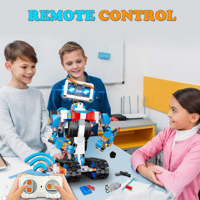 OKK Robot Building Toys for Boys, STEM Projects for Kids Ages 8-12, Remote & APP Controlled Engineering Learning Educational Coding DIY Building Kit Rechargeable Robot Toy Gifts for Girls (635 Pieces) - Image 2