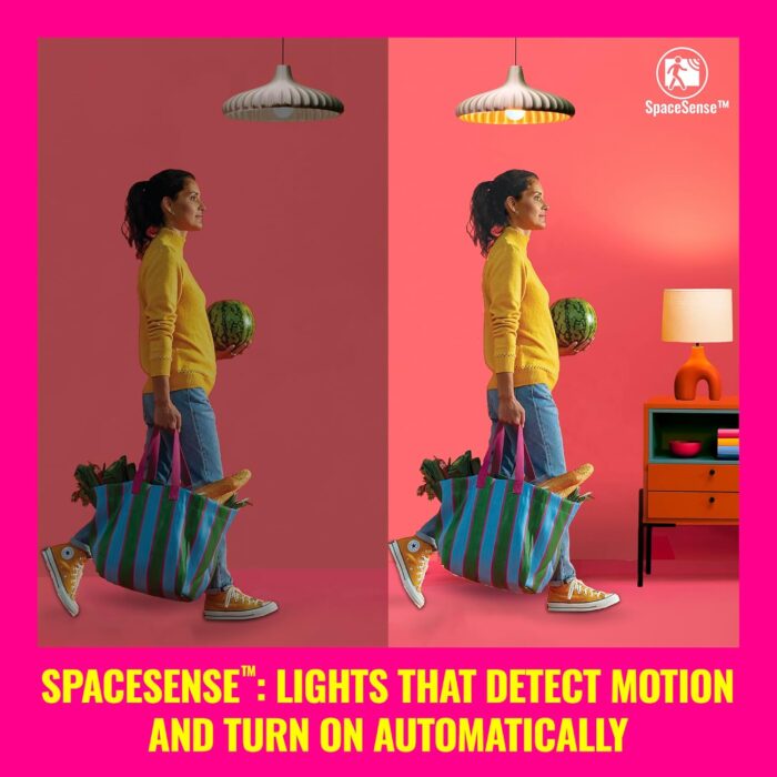 WiZ Connected 60W A19 LED Smart Light Bulbs - Connects to Your Wi-Fi - E26 Smart Bulb - Control with Voice or App + Activate with Motion - Matter Compatible - 1 Pack - Image 8