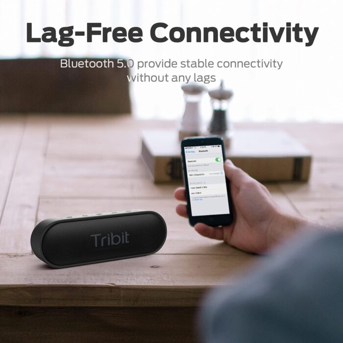 Tribit Bluetooth Speaker, XSound Go Speaker with 16W Loud Sound & Deeper Bass, 24H Playtime, IPX7 Waterproof, Bluetooth 5.0 TWS Pairing Portable Wireless Speaker for Home, Outdoor (Upgraded) - Image 7