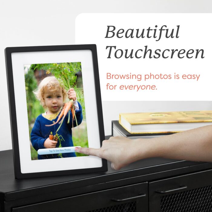 Skylight Digital Picture Frame - WiFi Enabled with Load from Phone Capability, Touch Screen Digital Photo Frame Display - Customizable Gift for Friends and Family - 10 Inch Black - Image 5