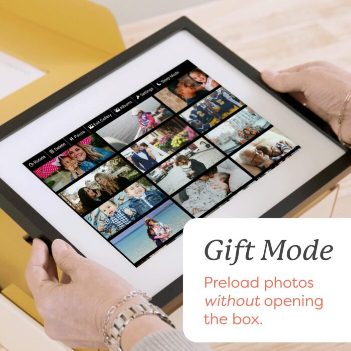 Skylight Digital Picture Frame - WiFi Enabled with Load from Phone Capability, Touch Screen Digital Photo Frame Display - Customizable Gift for Friends and Family - 10 Inch Black - Image 3