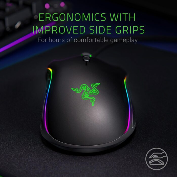 Razer Mamba Elite Wired Gaming Mouse: 16,000 DPI Optical Sensor - Chroma RGB Lighting - 9 Programmable Buttons - Mechanical Switches - Image 6