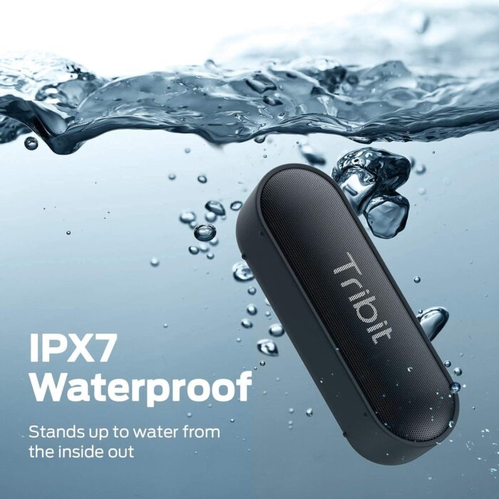Tribit Bluetooth Speaker, XSound Go Speaker with 16W Loud Sound & Deeper Bass, 24H Playtime, IPX7 Waterproof, Bluetooth 5.0 TWS Pairing Portable Wireless Speaker for Home, Outdoor (Upgraded) - Image 5