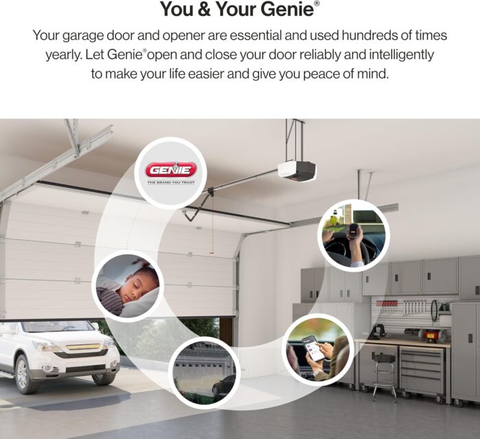 Genie 7155-TKV Smart Garage Door Opener StealthDrive Connect - Ultra Quiet opener, WiFi, Battery Backup - Works with Alexa & Google Home,Black/White - Image 4