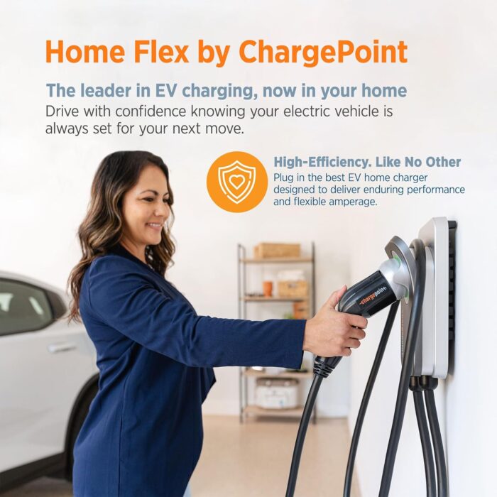 ChargePoint Level 2 EV Charger J1772, Home Flex Nema 14-50 Electric Car Charger - Image 5
