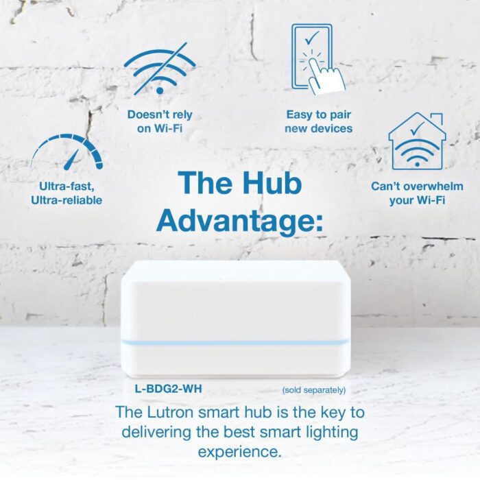 Lutron Caseta Smart Lighting Original Dimmer Switch, for Light Bulbs and Fans, Works w/ Alexa, Apple Homekit, Google Home (Hub Required), No Neutral Required, 150W 3-Way, PD-6WCL-LA, Light Almond - Image 5