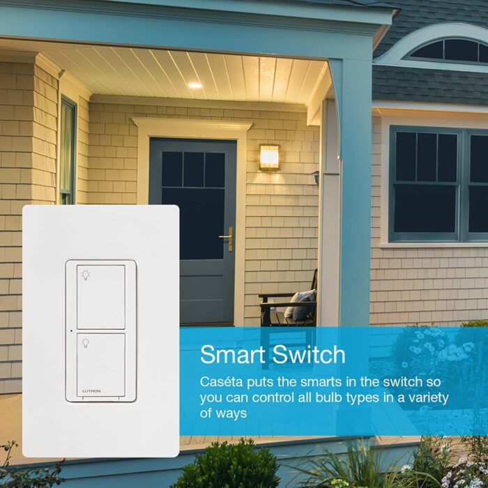 Lutron Caseta Smart Lighting Original Switch for Light Bulbs and Fans, Works w/ Alexa, Apple HomeKit, Google Home (Hub Required), 6A Single-Pole/3-Way, Neutral Required, PD-6ANS-BL, Black - Image 10