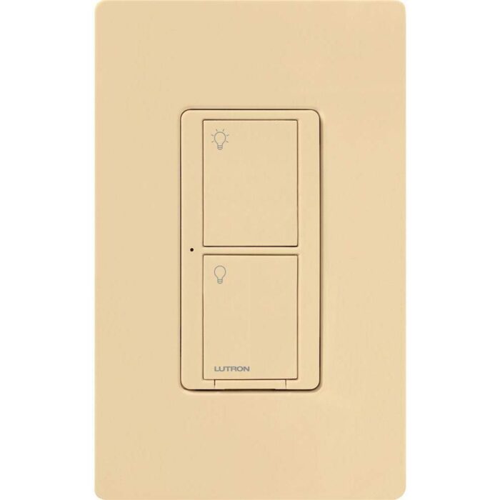 Lutron Caseta Smart Lighting Original Switch for Light Bulbs and Fans, Works w/ Alexa, Apple HomeKit, Google Home (Hub Required), 6A Single-Pole/3-Way, Neutral Required, PD-6ANS-IV, Ivory - Image 2