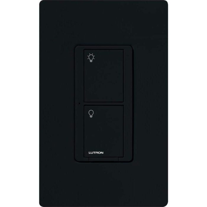 Lutron Caseta Smart Lighting Original Switch for Light Bulbs and Fans, Works w/ Alexa, Apple HomeKit, Google Home (Hub Required), 6A Single-Pole/3-Way, Neutral Required, PD-6ANS-BL, Black - Image 2