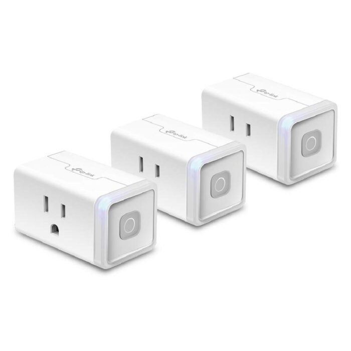 Kasa Smart Plug HS103P3, Smart Home Wi-Fi Outlet Works with Alexa, Echo, Google Home & IFTTT, No Hub Required, Remote Control,15 Amp,UL Certified, White, 3 Count (Pack of 1)