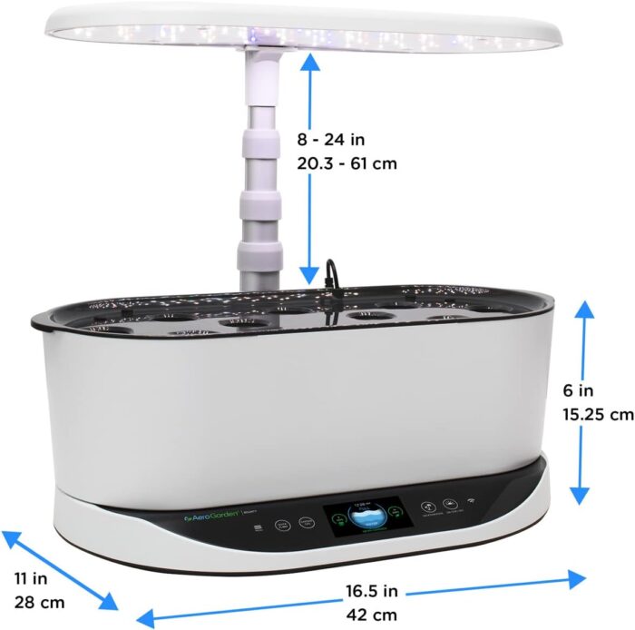 AeroGarden Bounty - Indoor Garden with LED Grow Light, WiFi and Alexa Compatible, White - Image 3
