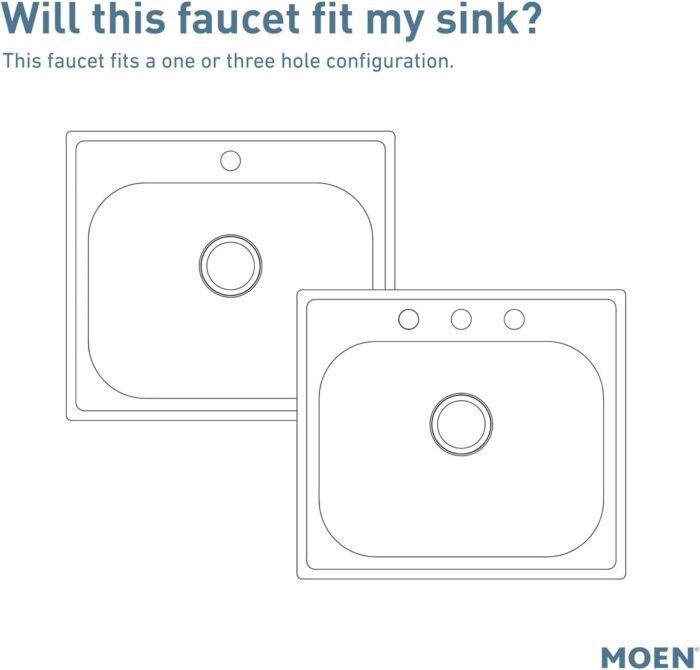 Moen Adler Spot Resist Stainless One-Handle High Arc Kitchen Sink Faucet with Power Clean, Kitchen Faucet with Pull Down Sprayer, 87233SRS - Image 6
