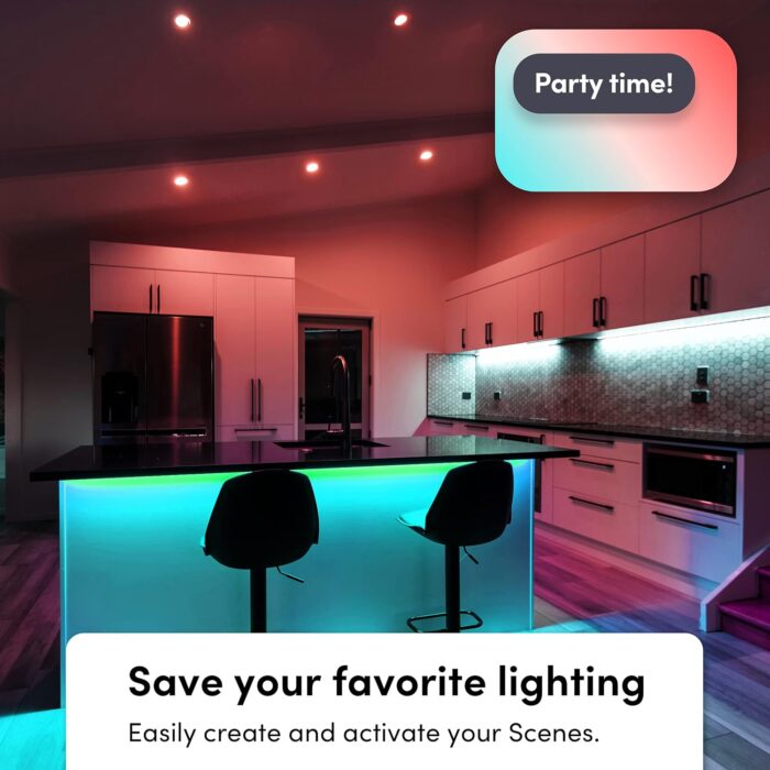LIFX Lightstrip Color Zones, Wi-Fi Smart LED Light Strip, Full Color with Polychrome Technology™, No Bridge Required, Works with Alexa, Hey Google, HomeKit and Siri, 80" Kit - Image 7
