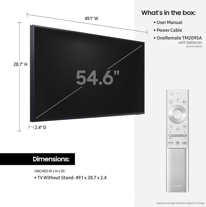 SAMSUNG 55-inch Class QLED 4K The Terrace Partial Sun Outdoor, Direct Full Array 16x, Quantum HDR 32x, Weatherproof, Wide Viewing Angle Smart TV w/ Alexa Built-in (QN55LST7TAFXZA, Latest Model) - Image 2