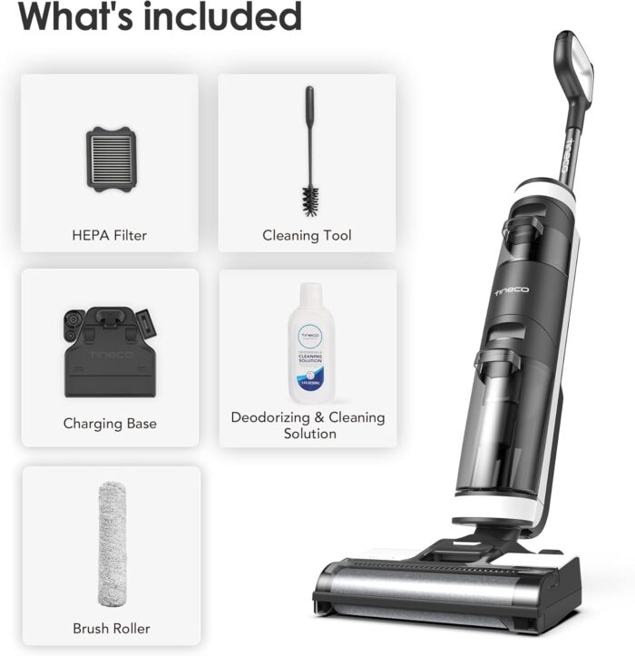 Tineco Floor ONE S3 Cordless Hardwood Floors Cleaner, Lightweight Wet Dry Vacuum Cleaners for Multi-Surface Cleaning with Smart Control System - Image 7