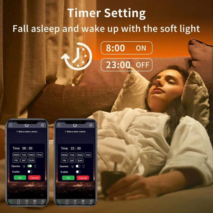KSIPZE 100ft Led Strip Lights RGB Music Sync Color Changing,Bluetooth Led Lights with Smart App Control Remote,Led Lights for Bedroom Room Lighting Flexible Home Décor - Image 3