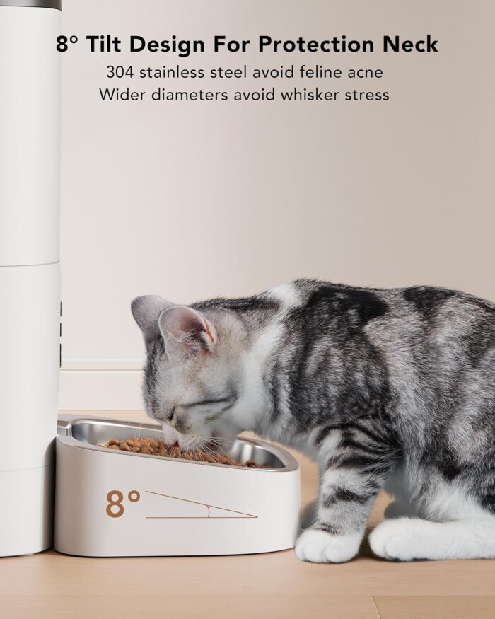 Petlibro Automatic Dog Feeder, 6L Dog Food Dispenser with Customize Feeding Schedule, 2.4G WiFi Pet Feeder with Timer Interactive Voice Recorder, Auto Dog Feeder for Cat Pet 1-4 Meals Dry Food - Image 3