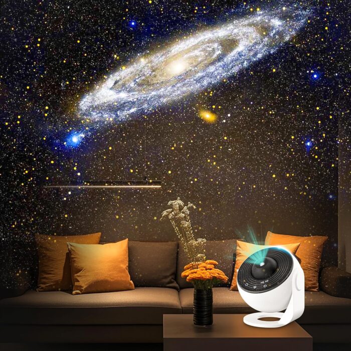 Planetarium Projector for Bedroom, 13 in 1 Star Projector Galaxy Light, Nebula Night Light Milky Way Projector with Timer, LED Space Galaxy Lamp Room Decor for Adults Kids - White - Image 2