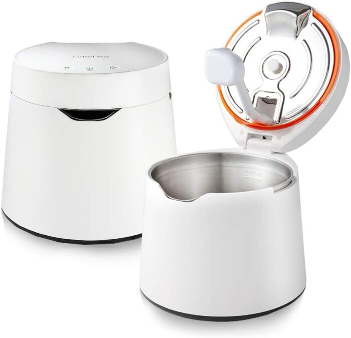 Carepod One 31S Stainless Steel Ultrasonic Cool Mist Humidifier Whisper-Quiet Easy Clean for Large Room 1gal (4liter), Only 3 Washable Parts, Auto Shut-off