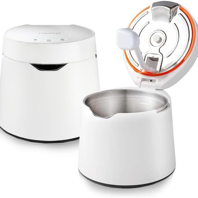 Carepod One 31S Stainless Steel Ultrasonic Cool Mist Humidifier Whisper-Quiet Easy Clean for Large Room 1gal (4liter), Only 3 Washable Parts, Auto Shut-off