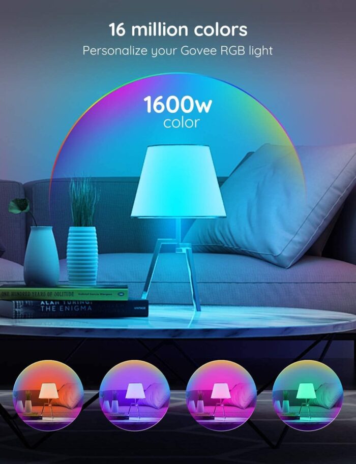 Govee LED Light Bulb Dimmable, Music Sync Color Changing, A19 7W 60W Equivalent, No Hub Required Multicolor Bluetooth Light Bulbs with App Control for Party Home (Don't Support WiFi/Alexa) - Image 4