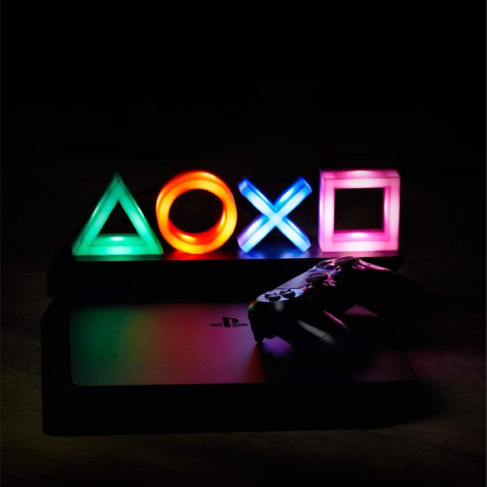 Paladone Playstation Controller Icons Light with 3 Light Modes - Sound Reactive, Dynamic Phasing, and Standard Mode - Gaming Desk Accessories and Game Room Decor - Image 2