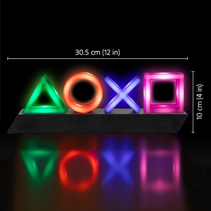 Paladone Playstation Controller Icons Light with 3 Light Modes - Sound Reactive, Dynamic Phasing, and Standard Mode - Gaming Desk Accessories and Game Room Decor - Image 7