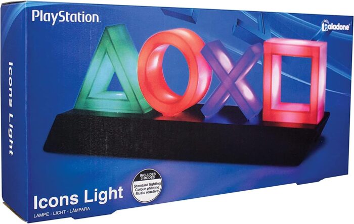Paladone Playstation Controller Icons Light with 3 Light Modes - Sound Reactive, Dynamic Phasing, and Standard Mode - Gaming Desk Accessories and Game Room Decor - Image 8