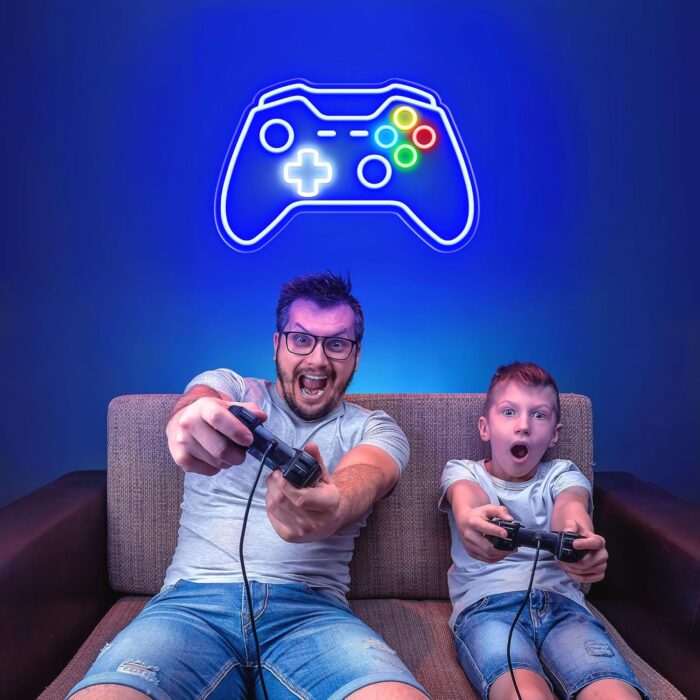 Gamer Neon Sign, Gaming Neon Sign for Gamer Room Decor, Adjust Brightness Gaming Lights for Wall, Gaming Decor for Boys Bedroom and Video Game Room - Image 3