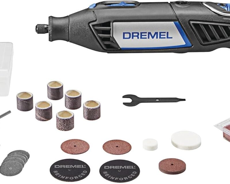 Dremel 4000-1/25 Variable Speed Rotary Tool Kit- Engraver, Polisher, and Sander- Perfect for Cutting, Detail Sanding, Engraving, Wood Carving, and Polising- 1 Attachment & 25 Accessories