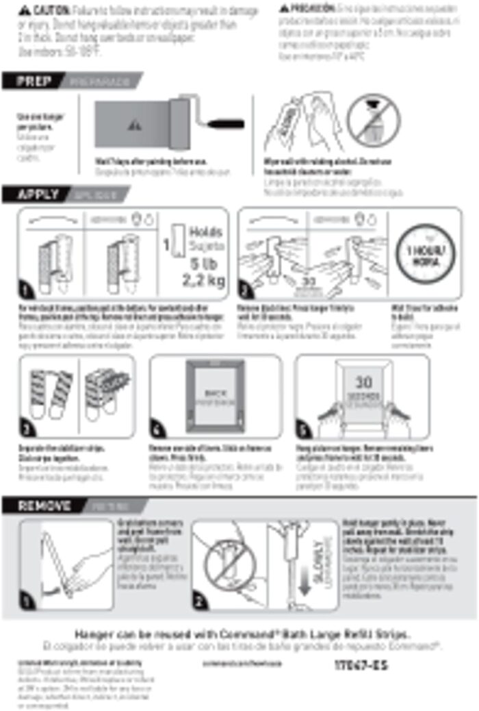 Command Large Universal Frame Hanger, 3 Picture Hangers with 6 Command Strips and 6 Frame Stabilizer Strips, Decorate Damage-Free - Image 8