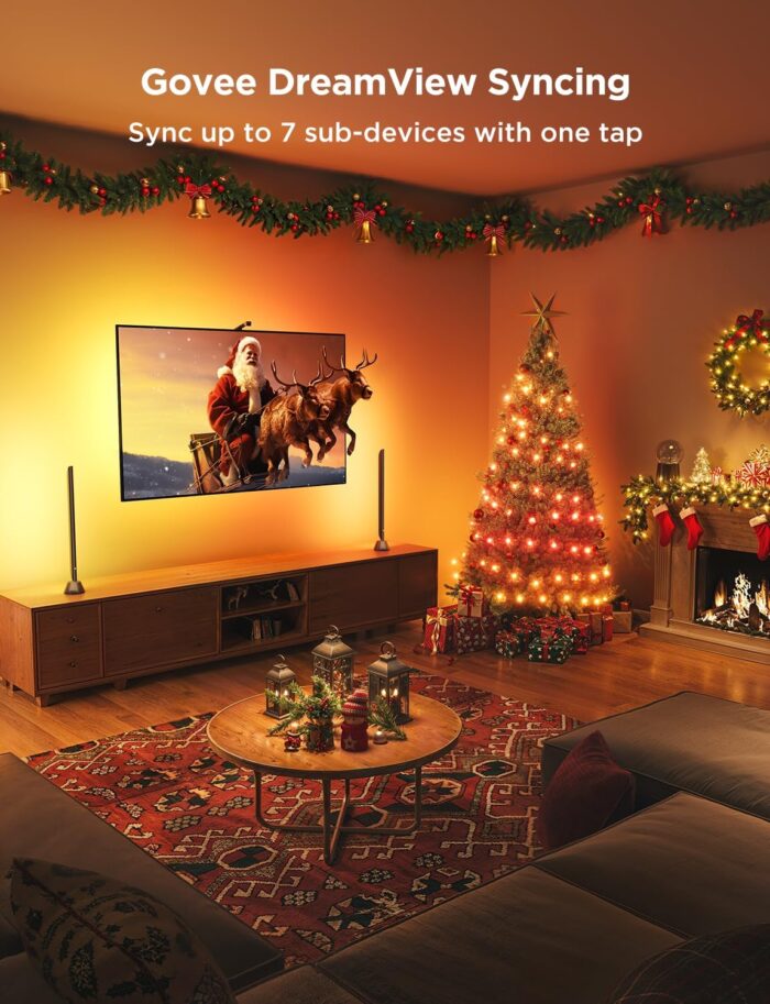 Govee Smart TV Light Bar, Upgraded 31 Inch LED Light Bar with Scene and Music Modes, RGBIC WiFi TV Light Bar with Multiple Placement Options Suitable for 55-70 inch TVs, Voice and App Control, 1 Pack - Image 2