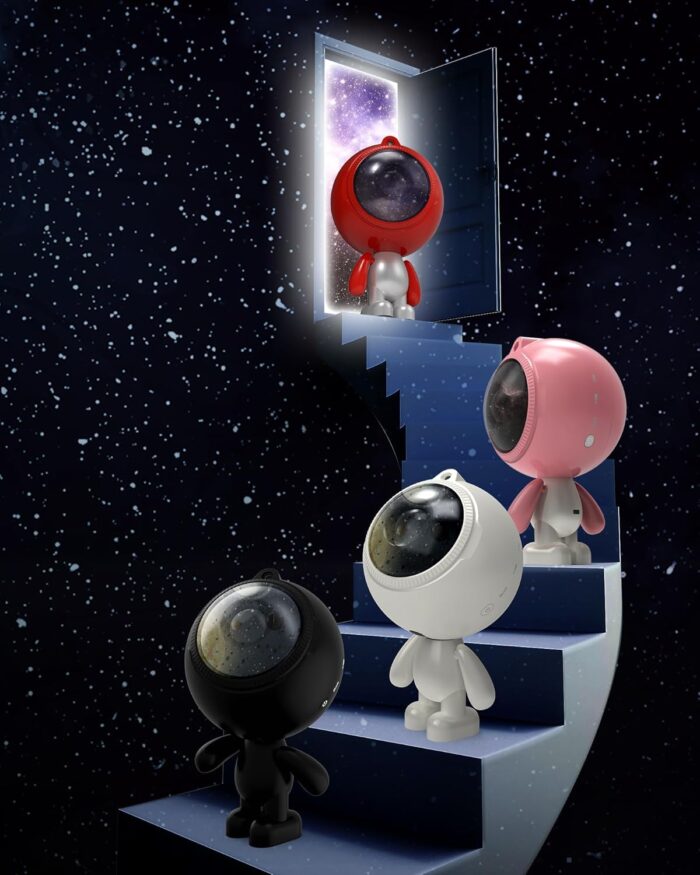 AIRIVO Astronaut Galaxy Projector, Star Projector for Bedroom, Robot Galaxy Projector Night Light for Kids, Bluetooth Speaker Ceiling Projector, Room Decor Gifts for Adults, Teens, Christmas - Image 9