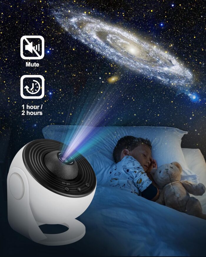 Planetarium Projector for Bedroom - 13 in 1 Star Projector Galaxy Light - Nebula Night Light Milky Way Projector with Timer, LED Space Galaxy Lamp Room Decor for Adults Kids - Image 4