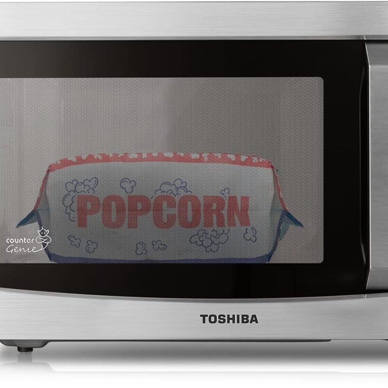 TOSHIBA ML-EM34P(SS) Smart Countertop Microwave, Sensor Reheat, Works With Alexa & Remote Control, Kitchen Essentials, Mute Function&ECO Mode, 1100W, 1.3 Cu Ft, With 12.4" Turntable, Stainless Steel
