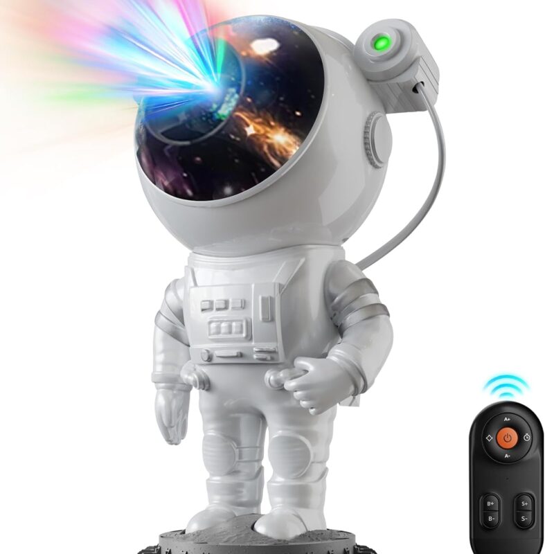 Astronaut Galaxy Projector Starry Night Light, Astronaut Light Projector with Nebula, Space Star Projector with Timer & Remote Contro, Room Decor, Gifts for Kids, Adults, Christmas, Birthday
