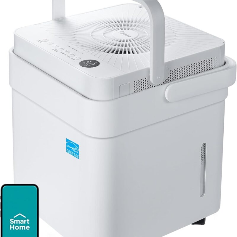 Midea MAD35S1QWT 35 Pint Cube Dehumidifier - White