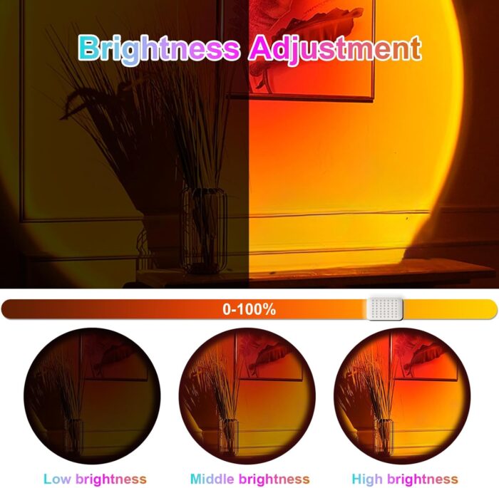 Sunset Lamp Projector with APP Control, Multicolor Changing Projection Lamp Led Light, Sunlight Lamp for Bedroom, Photography, Party, Tiktok Live, Room Decor - Image 7